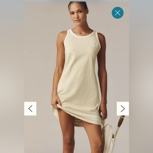 Sundry Cream Yellow Racerback Tank Dress New With Tags